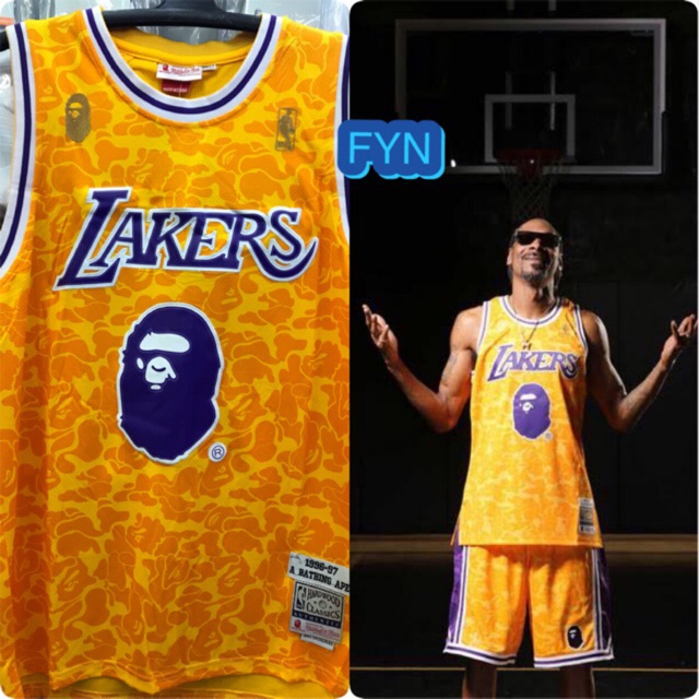 bape jersey lakers