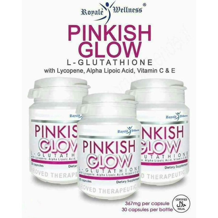 royale pinkish glow glutathione