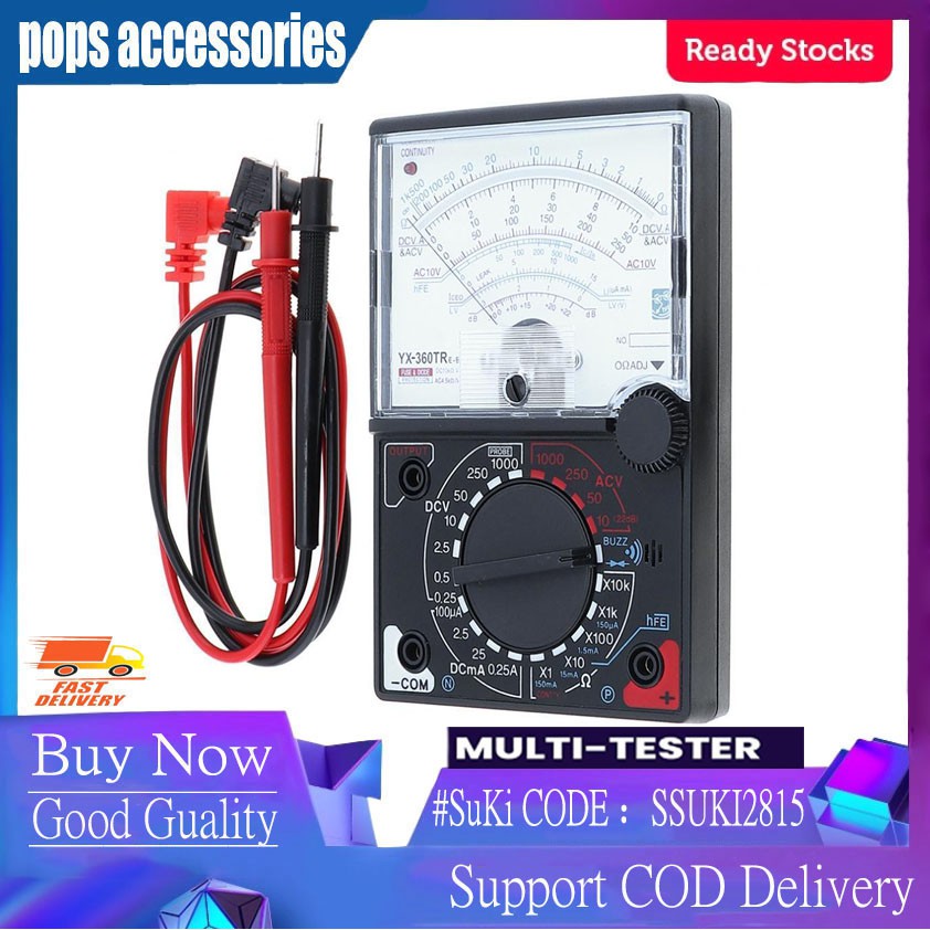 Multi Tester Samwa YX360TR Multi Meter Multimeter Multitester Analog Shopee Philippines