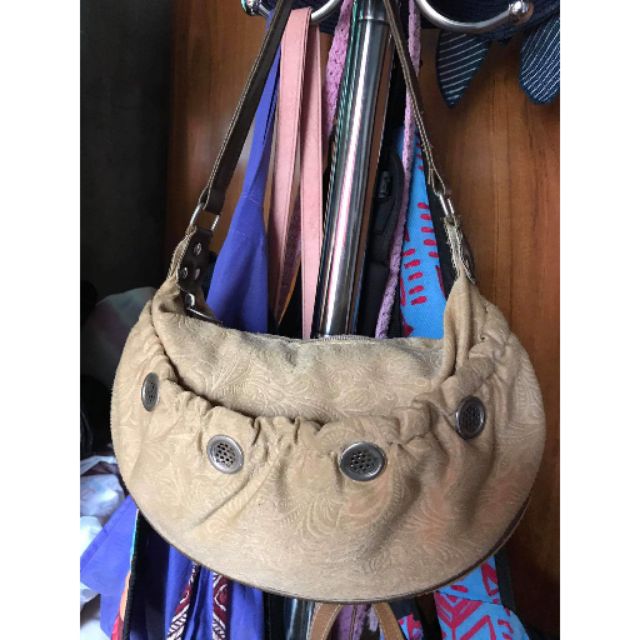 yellow hobo bag