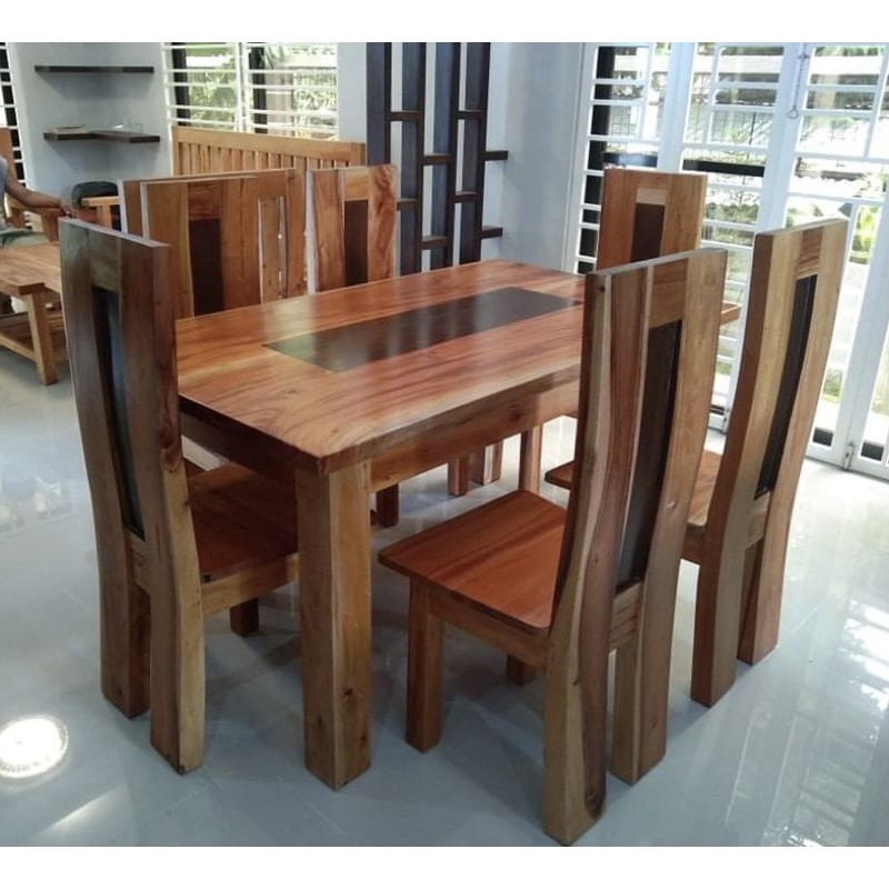 Dining Table 6 Seater Pure Wood, 6 Seater Dining Room Table Wood