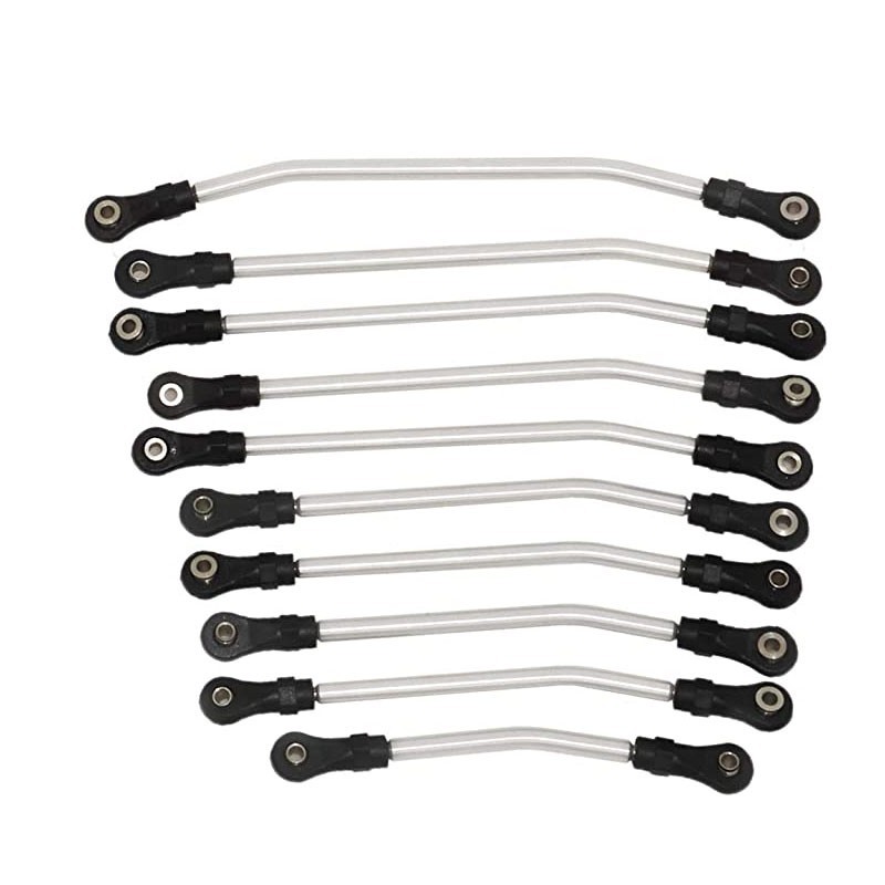 10PCS Metal RC Links Upper + Lower Linkage Chassis Link Set With