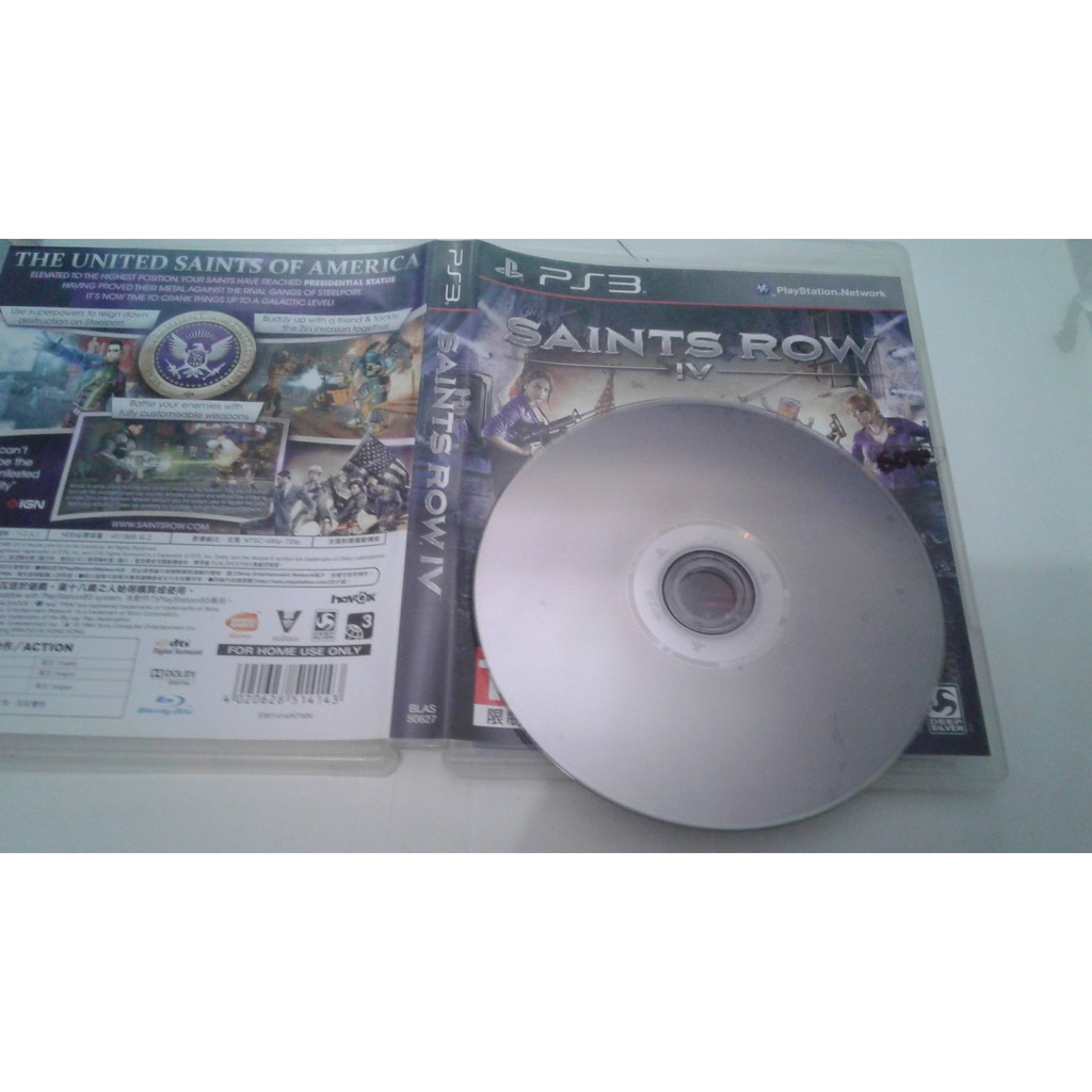 Playstation 3 Saints Row Iv Four Original Disc Used Ps3 Ps Game Cd Super Rare Case Games Toy Toys Shopee Philippines