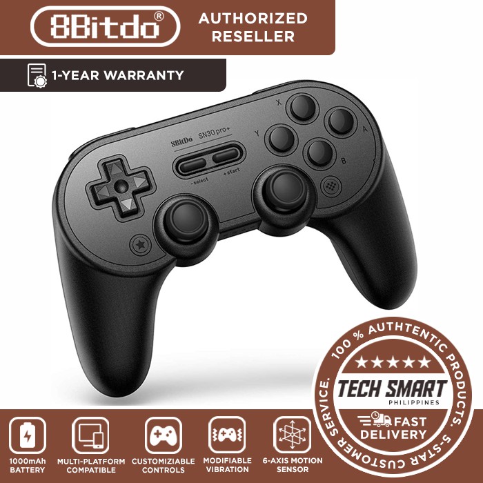 8bitdo Sn30 Pro Bluetooth Gamepad Classic Gamepad For Pc Android Windows Macos Nintendo Switch Shopee Philippines