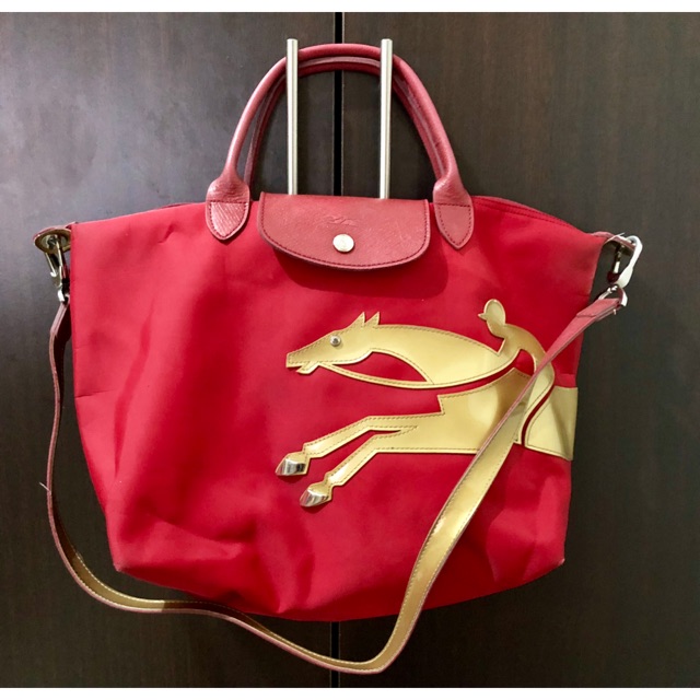 Authentic Longchamp Year of the horse red Bag Shopee Philippines