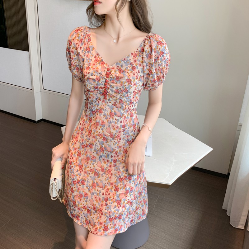 korean chiffon dress