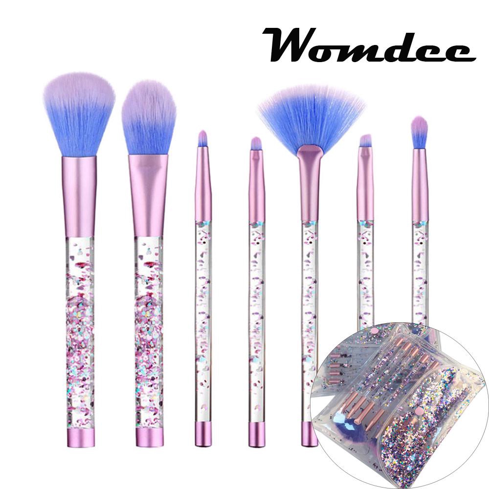 purple makeup brushes