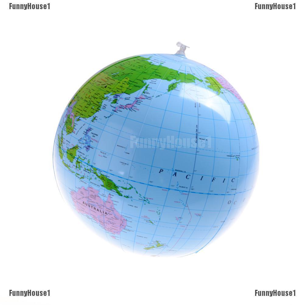 38cm Inflatable World Globe Earth Map Teaching Geography For Y1N0 Ball J7I1 