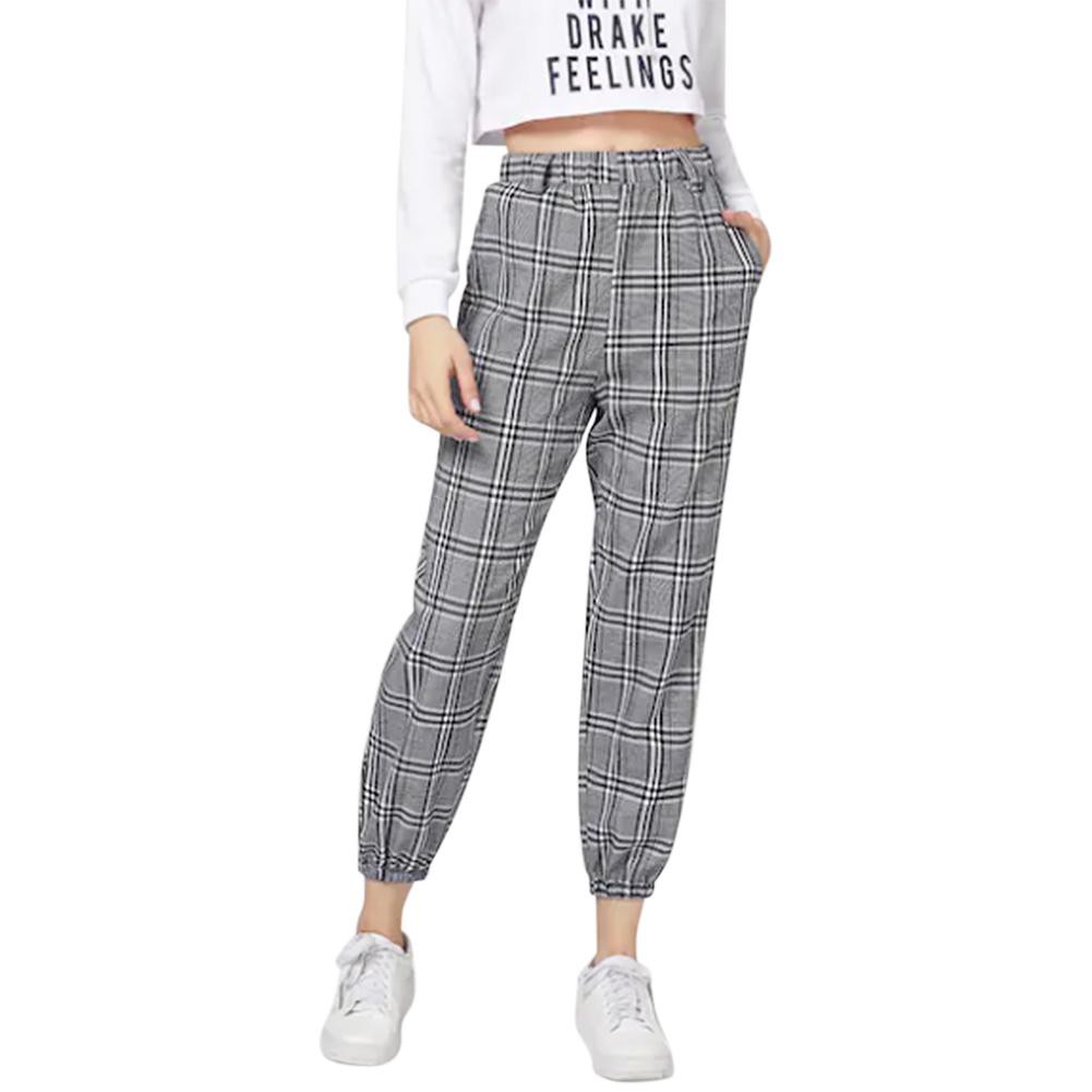 checkered harem pants