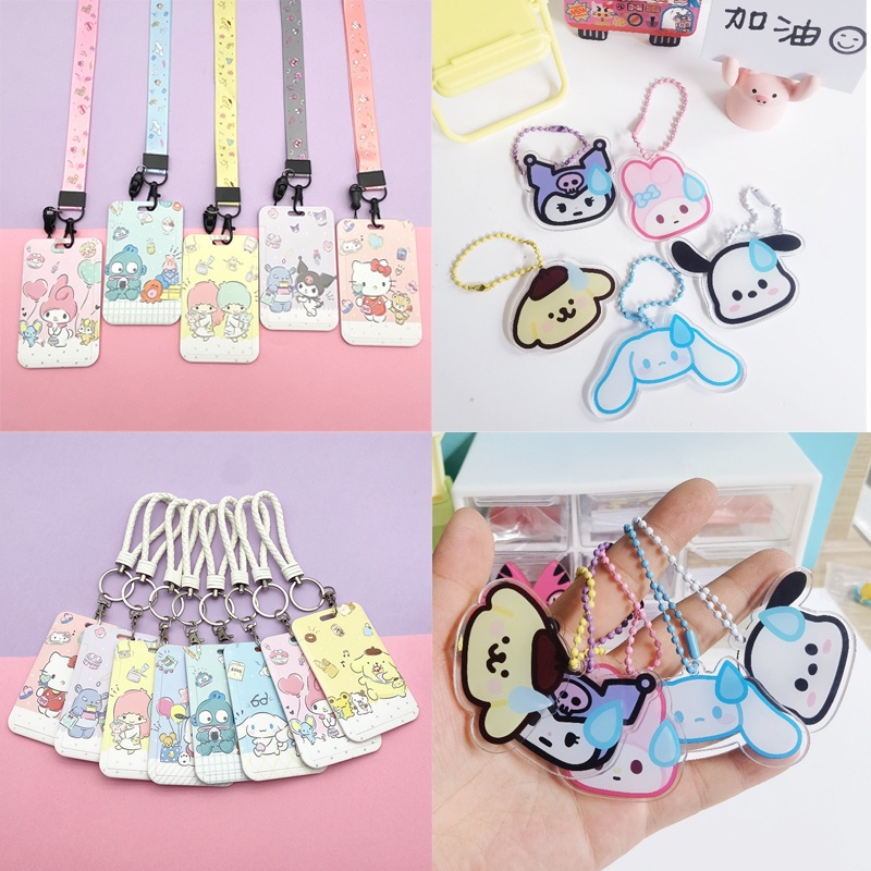 Cartoon Sanrio Hello Kitty Photocard Organizer Id Bus Card Holder for ...