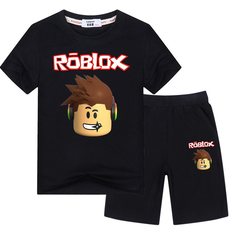 Ro-blox Game Ensemble t-shirt à manches courtes et short 2 pièces pour garçons et filles 