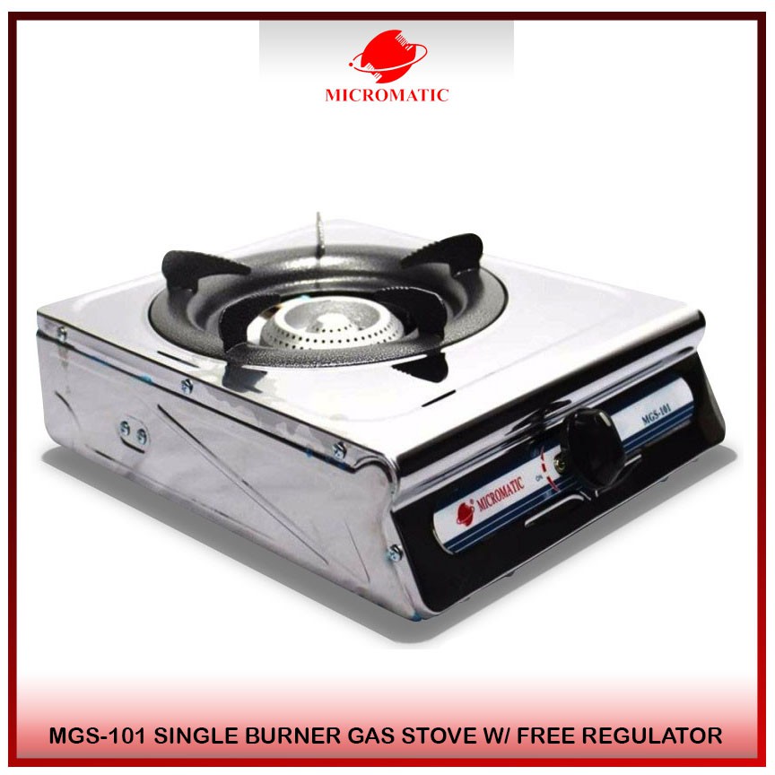 Micromatic Mgs 101 Single Burner Gas Stove With Free Regulator