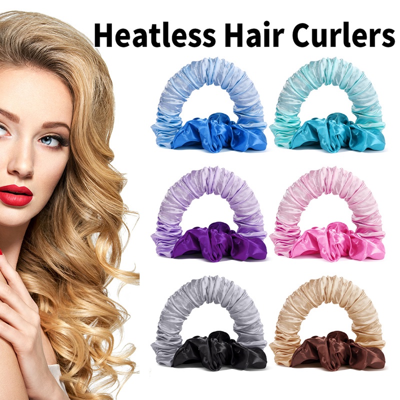 DIY Nonheat Sponge Curling Ring / Heatless Hair Stereotype Strap / Natural Big Wave Styling