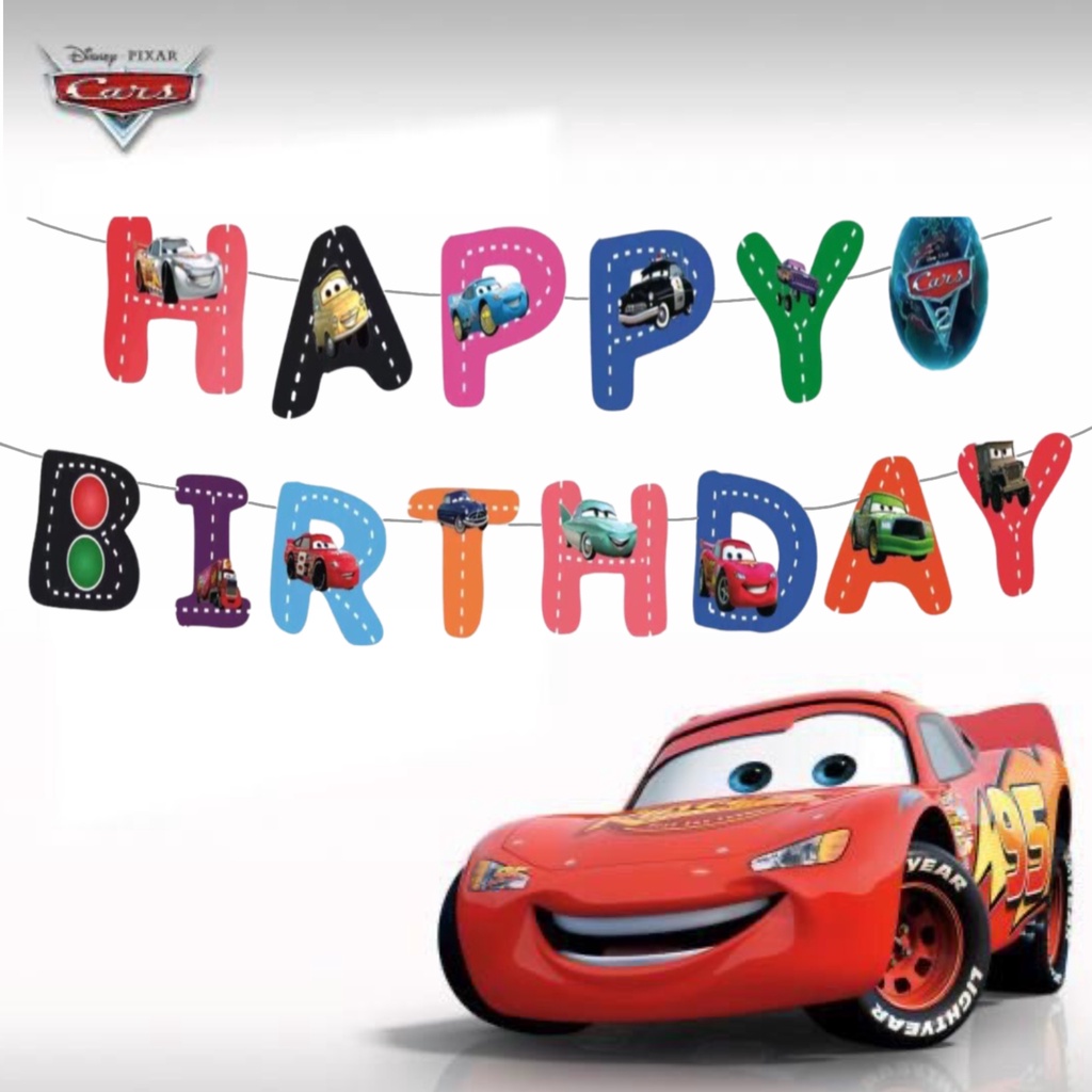 Cars Banner Happy Birthday Banner Cars Racing Cars Theme Racing Theme