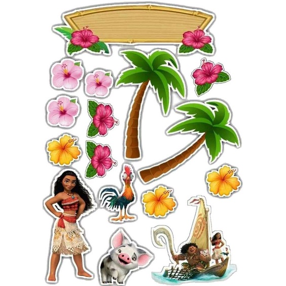 Moana Baby Moana Cake Toppers Shopee Philippines