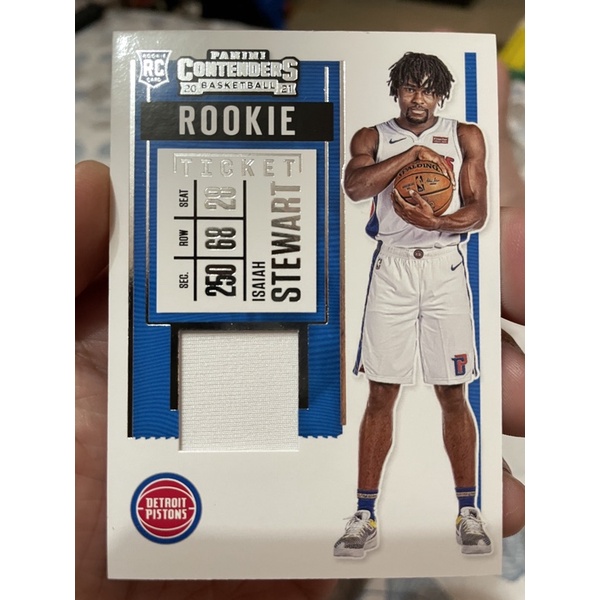 Isaiah Stewart 2020-21 Contenders Rookie Ticket Swatches RC NBA Basketball card | Shopee Philippines