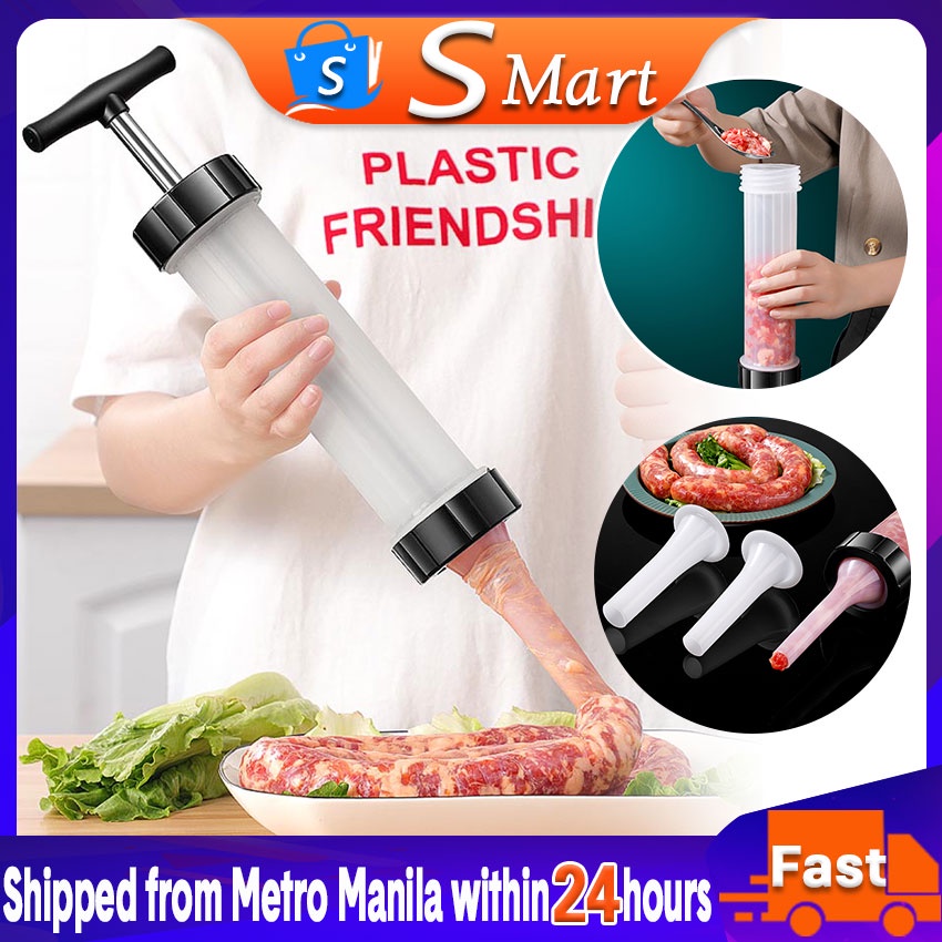 Manual Sausage Maker Syringe Meat Fillers Machine Nozzle Sausage Meat