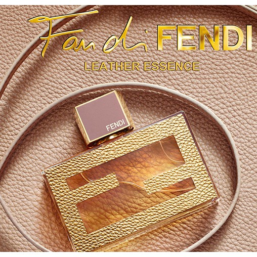 Fendi essence. Fan di Fendi Leather Essence Fendi. Фенди Эссенс Парфюм производитель. Fendi 8m0365. Fendi Leather Essence Постер реклама.