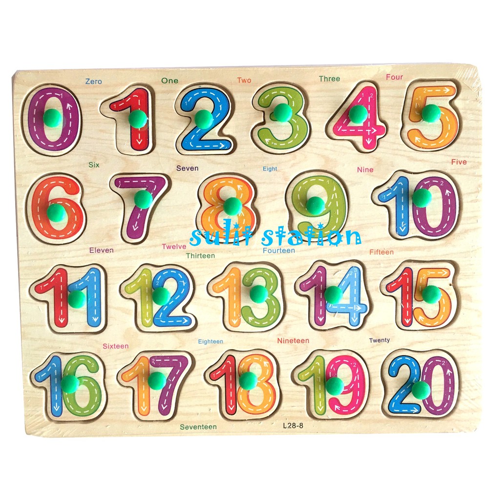 NUMBER NUMERIC 123 WOODEN WOOD EDUCATIONAL LEARNING FAMILIARITY MIND ...