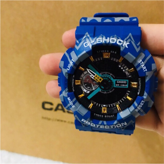 g shock camo blue