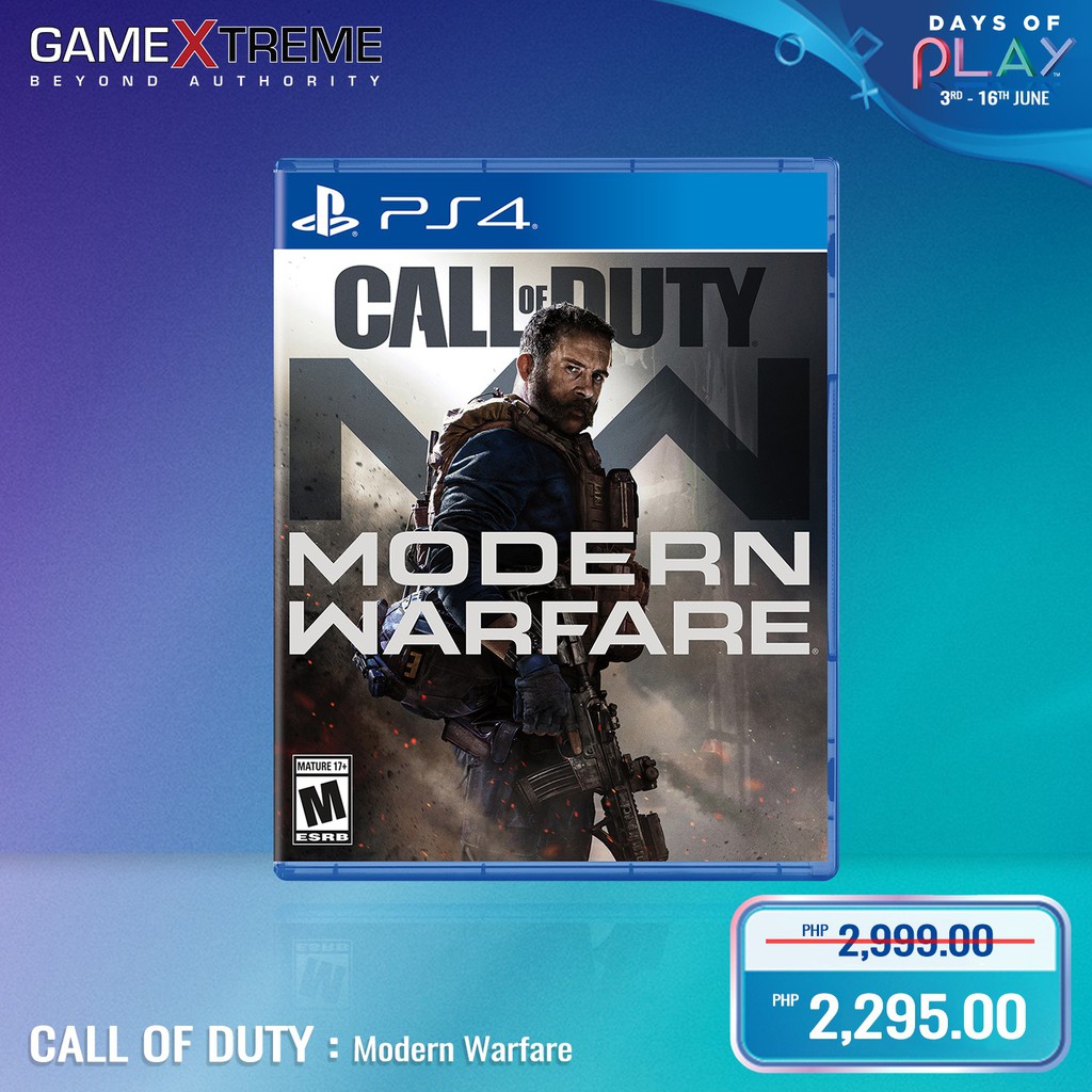 ps4 modern warfare sale