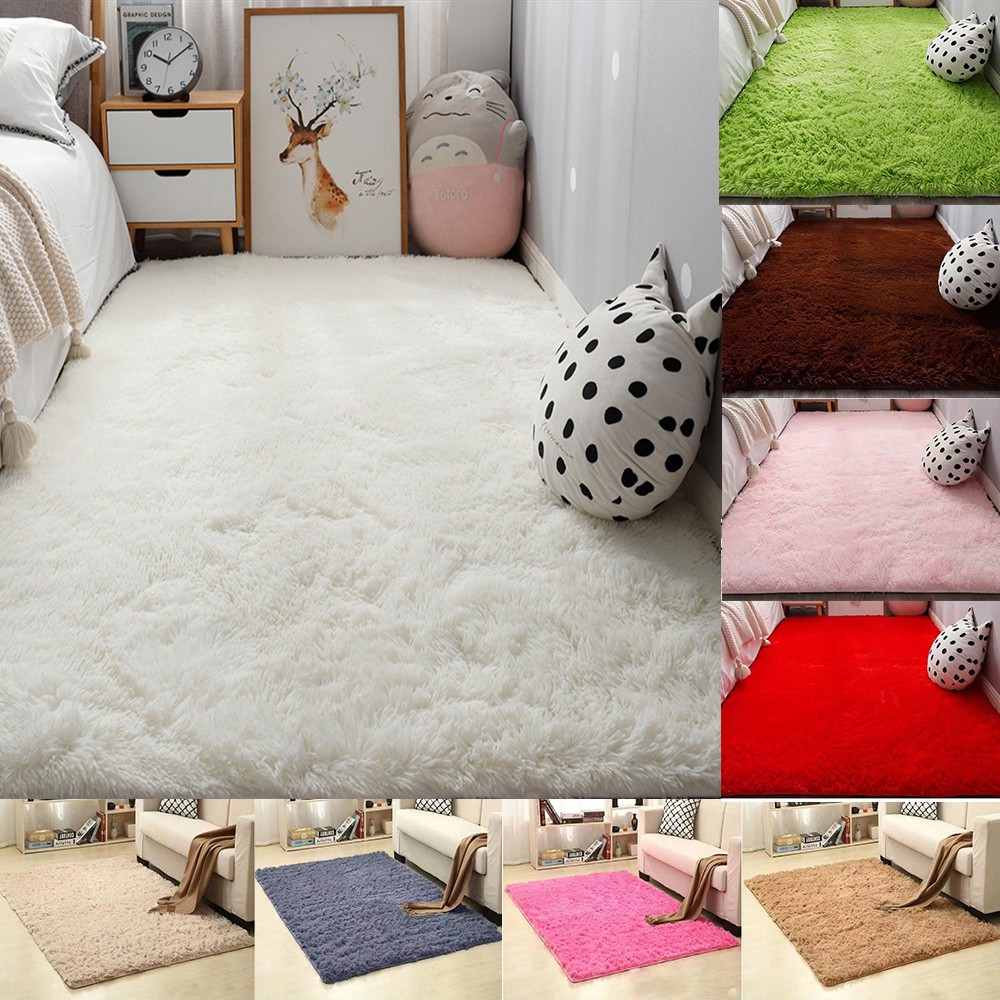 Home Living Fluffy Rugs Shaggy Dining Room Floor Home 9 Colors carpet