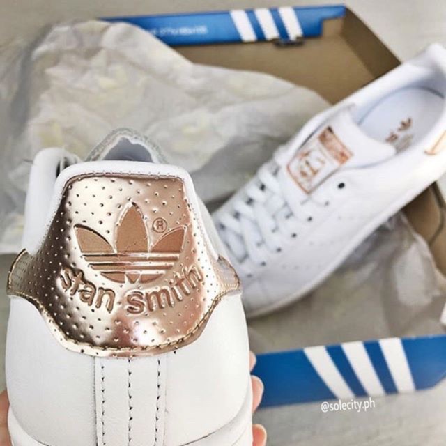 adidas stan smith rose gold womens