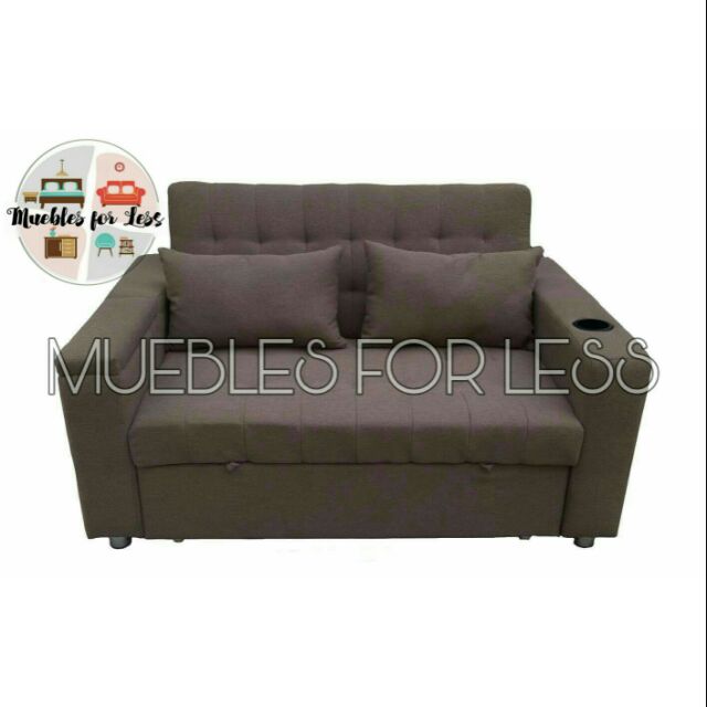 New Space Saver Sofa Bed With Cup Holder Shopee Philippines