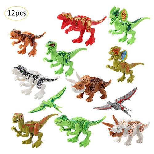 dinosaur assembling building blocks set
