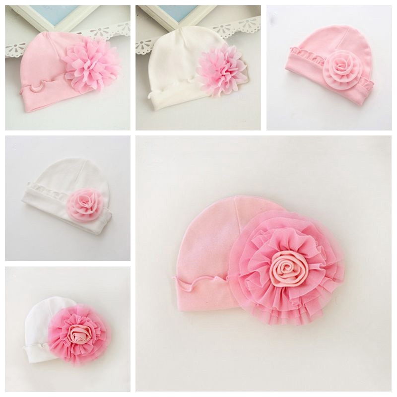 infant flower hats