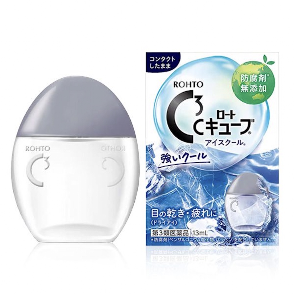 Rohto C3 Cool Plus Contact Lens Eye Drops 13mL (dark blue) Shopee Philippines
