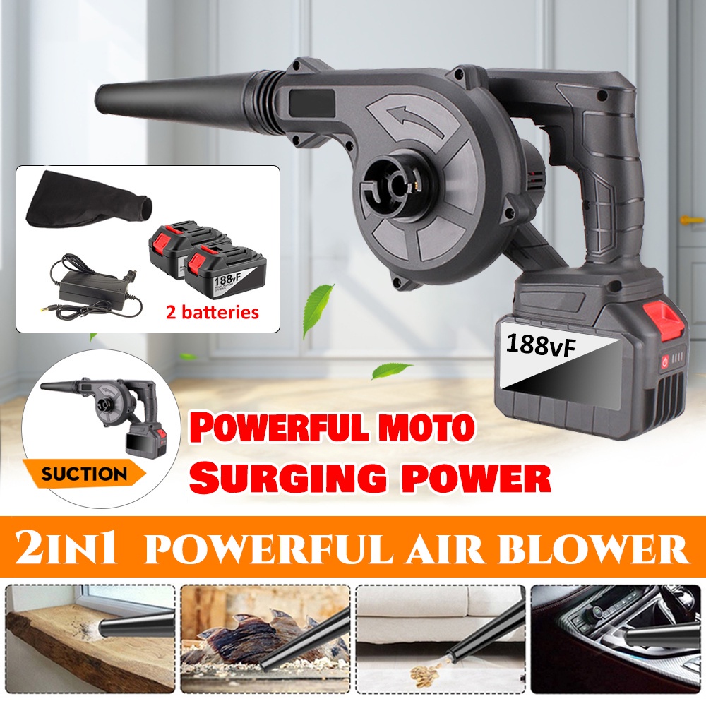 Cordless 21v Blower 2 in 1 Electric Vacuum Cleaner Vacuum Blower 1200W