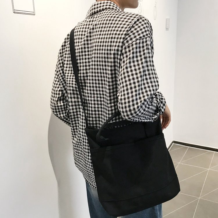 On Sale Ulzzang Korean Fashion Canvas Men Sling Bag Shoulder Bag