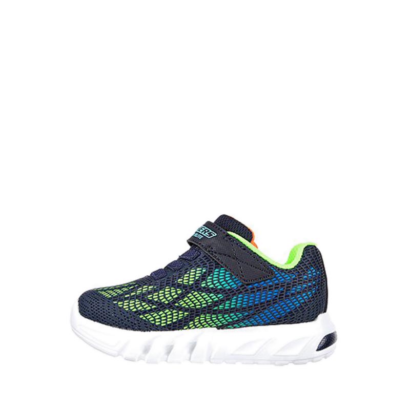 SKECHERS FLEX-GLOW ELITE BOYS'S SNEAKERS - NAVY SYNTHETIC / MULTI TRIM
