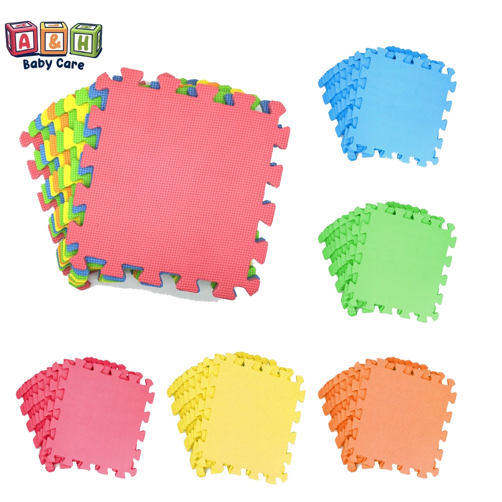 EVA Puzzle mat (10pieces) plain 30x30cm | Shopee Philippines