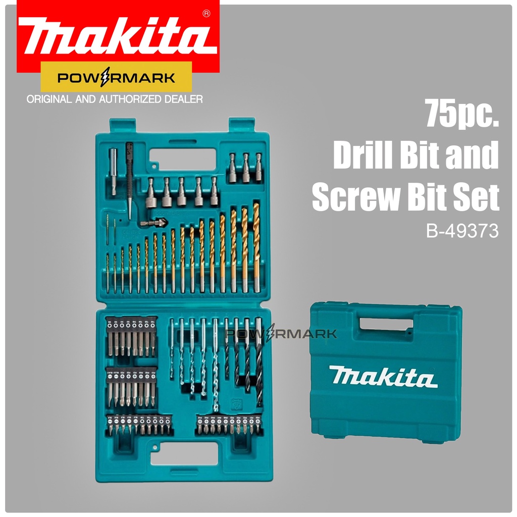 MAKITA B-49373 75pcs. Metric Drill Bit And Screw Bit Set [POWERMARK ...