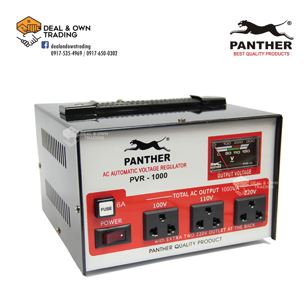 Panther PVR 1000 Relay Type AVR 1000 Watts, Output 100V, 110V and 220V