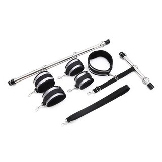Adults Games Restraints Shackles Spreader Bar Bondage Set With Handcuffs Ankle Cuffs Collar For Bdsm #1