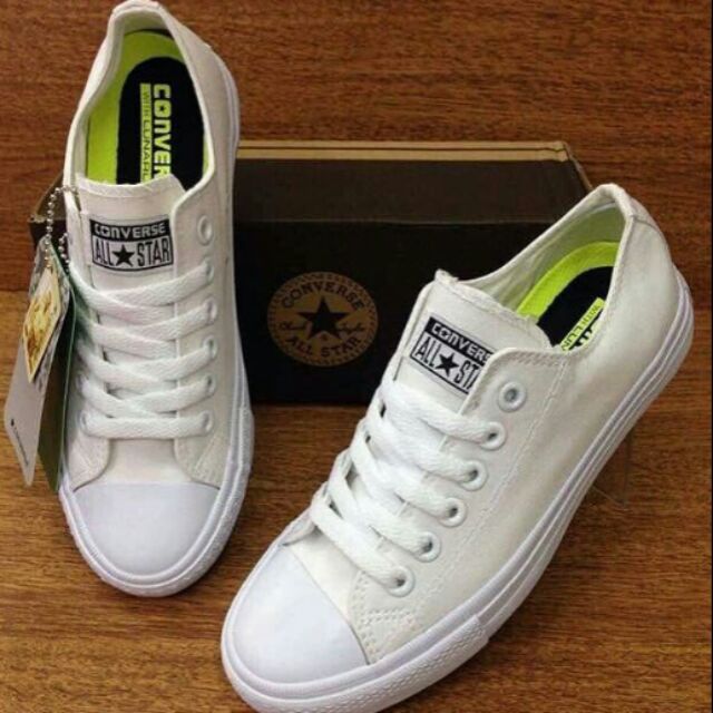 Converse Lunarlon Canvas in White | Shopee Philippines