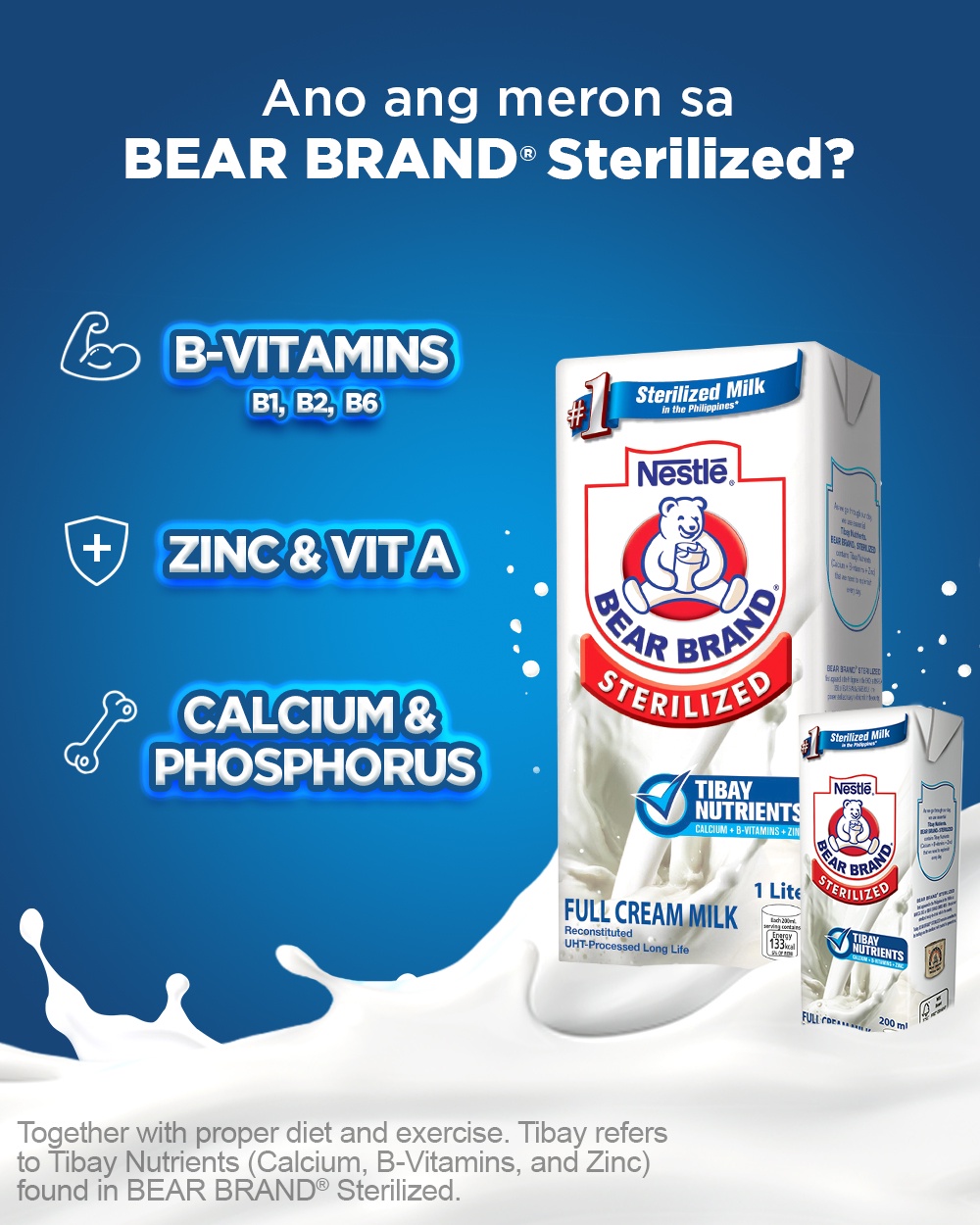 BEAR BRAND Sterilized UHT Milk 200ml - Buy 4, Save 8 | Shopee Philippines