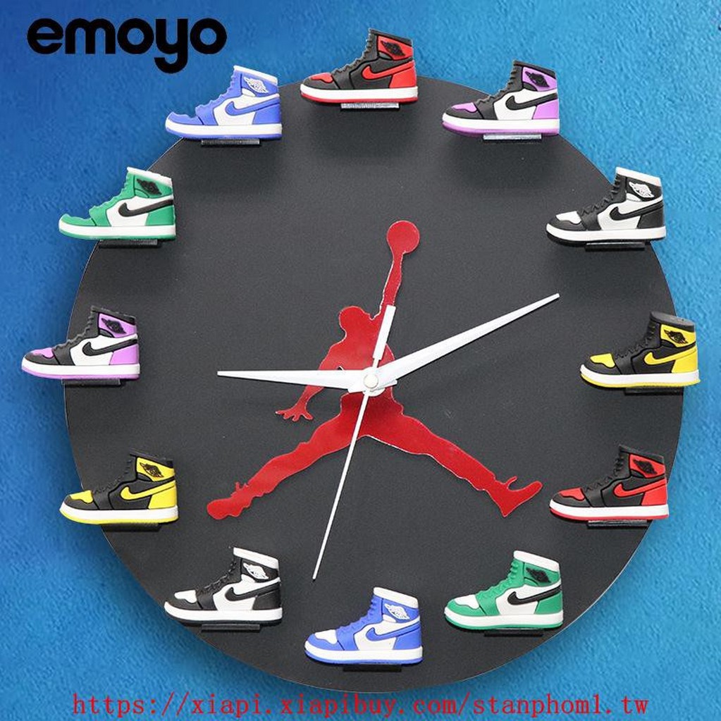 In Stock Airjordan Jordan Aj1 Clock Basketball 3d Shoes Model Sports Creative Wall Clock Shopee Philippines