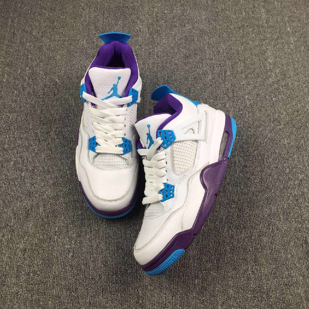 jordan shoes white and purple