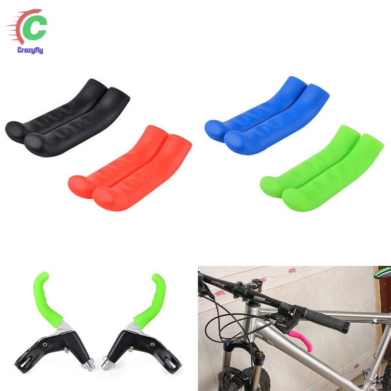 Homyl 2 Pairs Silicone Brake Lever Grips Sleeves Covers for MTB Mountain/Road Bike