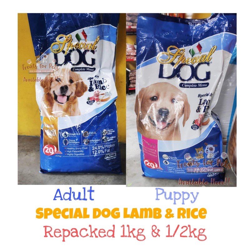 blue dog food lamb and rice