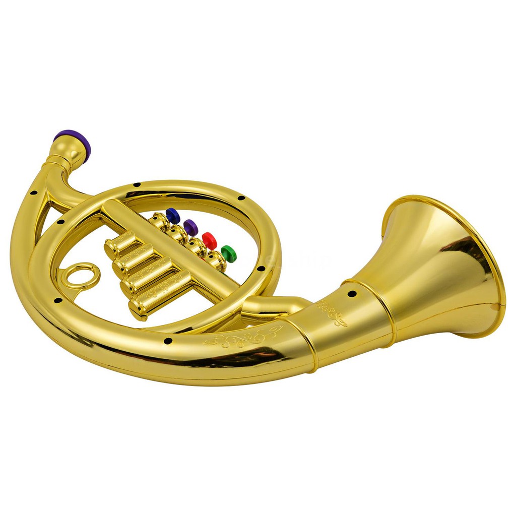 1pc Simulated French Horn Model Lifelike Toy Children Performance Props