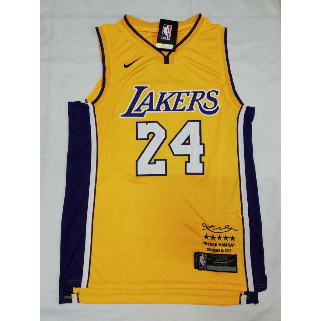 yellow kobe jersey