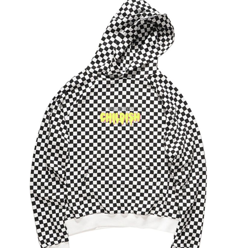 checkered hoodie