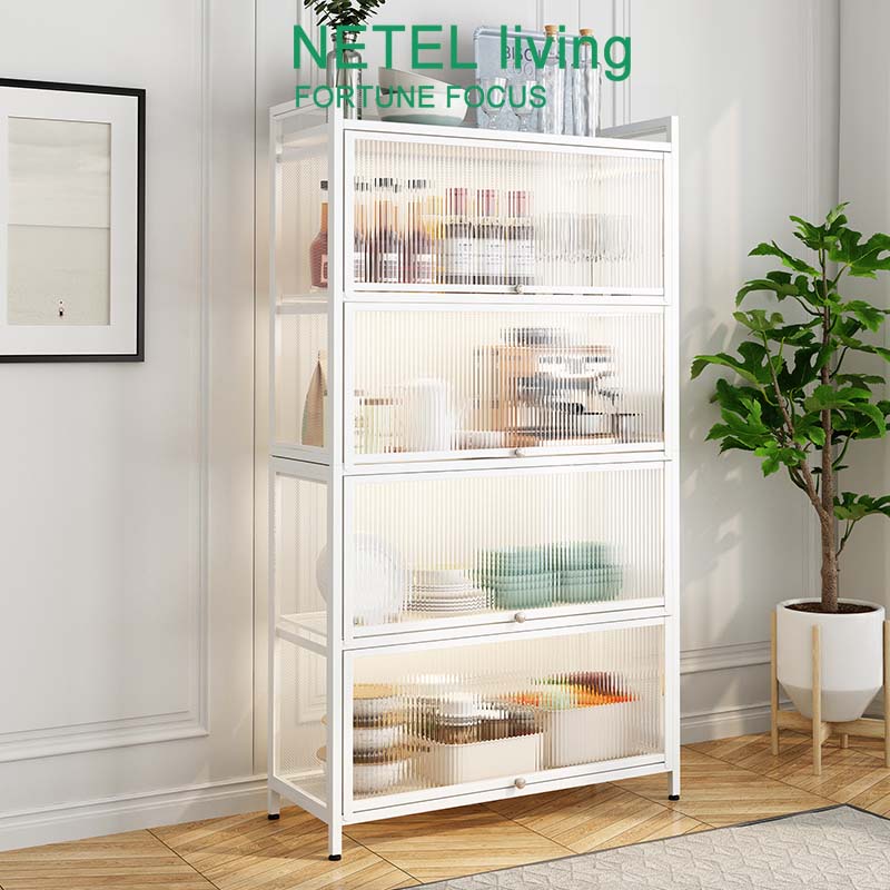 Netel Kitchen Organizer Closed, Enclosed Bookcase With Glass Doors Philippines