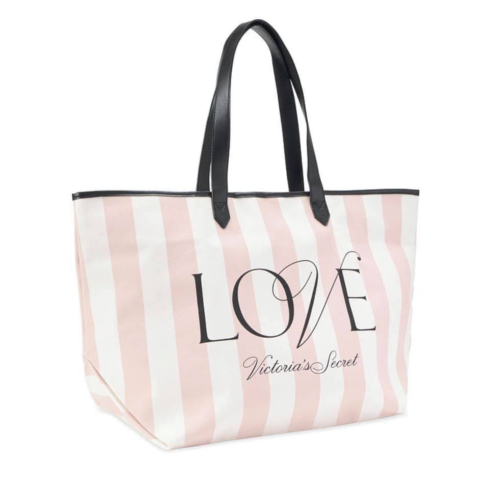 Details about   Victoria's Secret Tote Double Bag Love Made Me Do It Logo NWT 