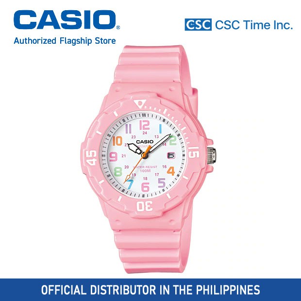 Casio (LRW-200H-4B2VDF) Pink Resin Strap 100 Meter Quartz Watch for Women